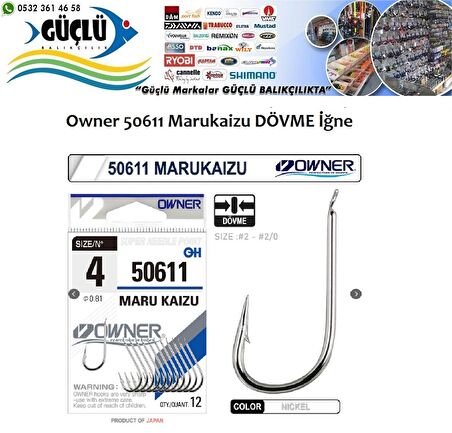 DÖVME İĞNE MÜKEMMEL KALİTE Owner 50611 Marukaizu İğne NO: 1/0