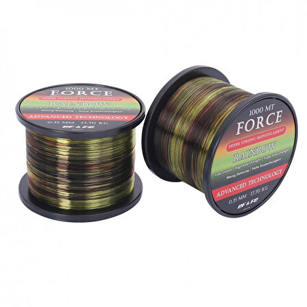 EFFE FORCE RAINBOW MULTIRENK 0,40MM 1000 METRE MONOFLAMENT MİSİNA