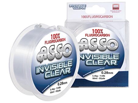 ASSO INVISIBLE CLEAR  %100 FLOROKARBON MİSİNA 0,50MM