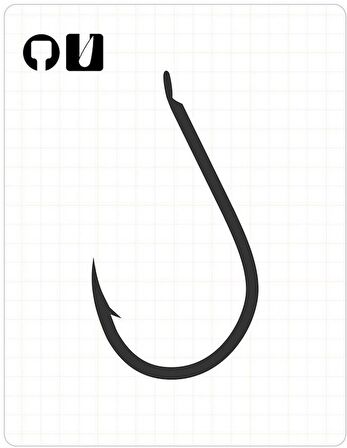 Fudo 1001 Chinu Black Nikel İğne NO:1/0