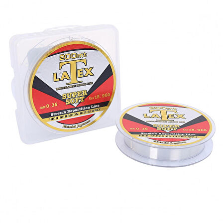 LATEX SUPER SOFT 200 METRE MONOFLAMENT MİSİNA 0,35MM