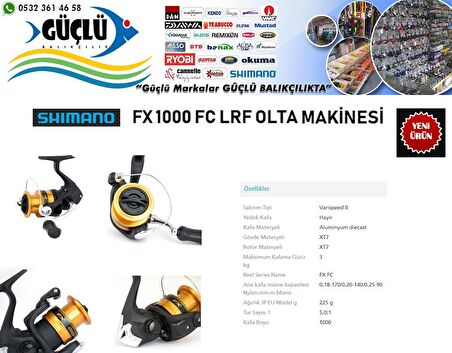LRF Makinesi Shimano FX 1000 FC Yeni Ürün