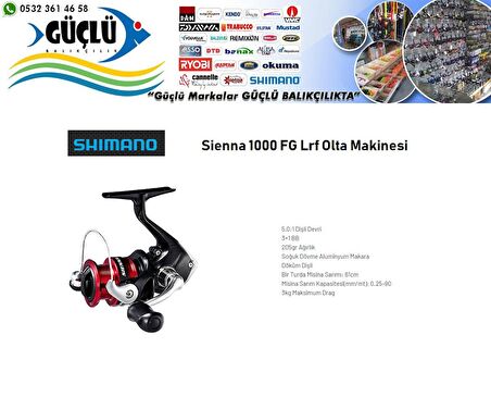 LRF Olta Makinesi  Shimano Sienna 1000 FG