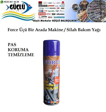 MAKİNA  SİLAH BAKIM YAĞI 3 LÜ KULLANIM FORCE EXTRA OIL