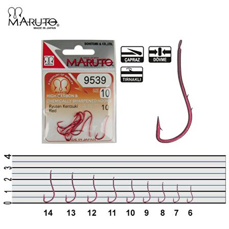 Maruto 9539 Ryusen Kentsuki Kırmızı İğne NO:9