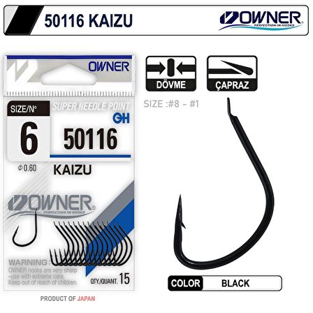 Owner 50116 Kaizu Black İğne NO:1