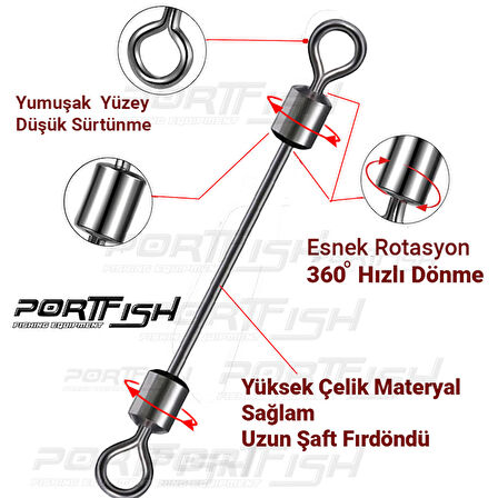 Portfish BL-5506 Uzun Şaft Takım Fırdondüsü NO:7