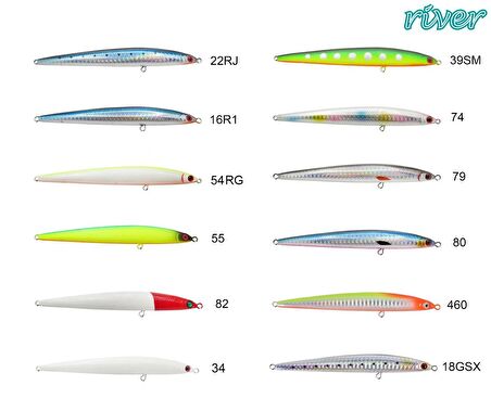 River Slim Pen 130S  13cm 30 gr Maket Balık RENK:74