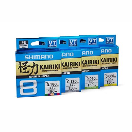 Shimano Kairiki 8 Kat İp Misina Yellow (Sarı) 0,28mm 29.3 Kg 300mt