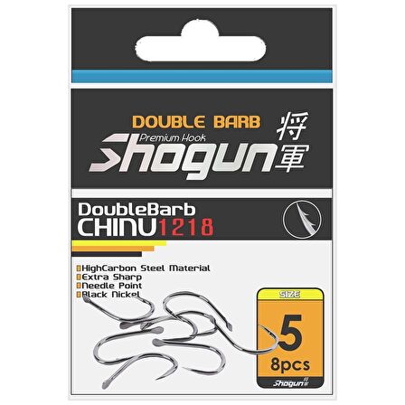 Shogun 1218 Chinu Çift Tırnaklı Olta İğnesi NO:1