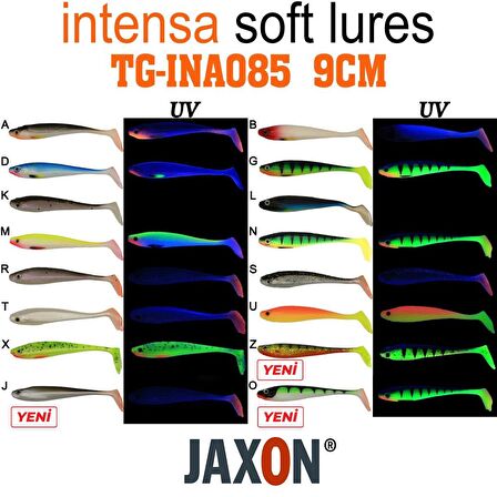 SİLİKON BALIK JAXON GUMMY INTENSA TG-INA085 9CM 5’Lİ PK RENK:N