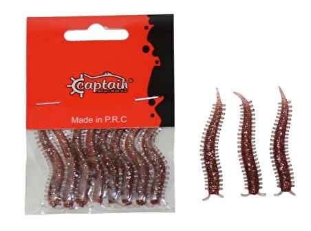 SİLİKON KURT CAPTAİN AJIBISHI 5,5CM 8 Lİ PAKET RENK:1