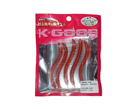 SİLİKON KURT MUTANT SPIN FORTE KURT 7.5CM 5’Lİ  RENK:05