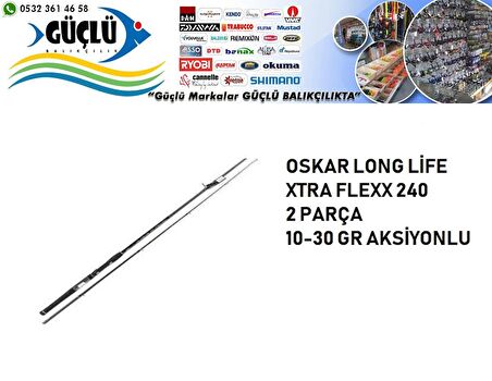 SPİN KAMIŞI OSKAR LONGLİFE XTRA FLEXX 240CM 10-30 GR AKSİYONLU