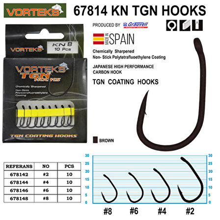 Vorteks 67814 KN Tgn Sazan İğnesi 10’LU PAKET NO:6