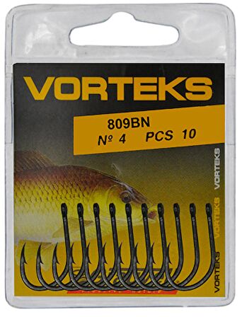 Vorteks 809 BN SİYAH Sazan İğnesi 6 NO 10’LU PAKET