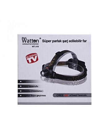 WATTON WT-318 SENSÖRLÜ ŞARJLI KAFA LAMBASI