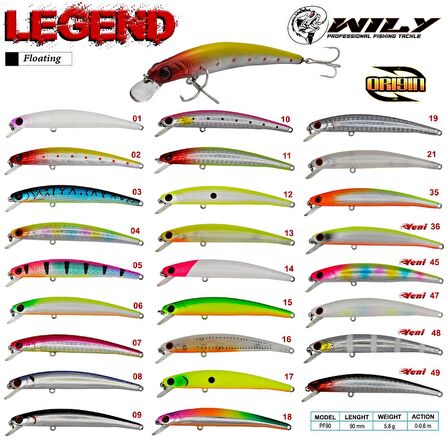 Wily Legend 9 cm Maket Balık 5.8 gr (0 - 0.6M) RENK:15