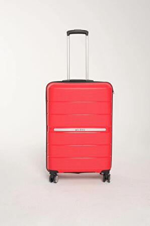 GBAG Orta Boy Pp Polipropilen Kırılmaz Silikon Valiz, Orta Boy Plastik Bavul Seyahat Çantası