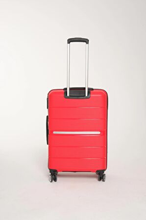 GBAG Orta Boy Pp Polipropilen Kırılmaz Silikon Valiz, Orta Boy Plastik Bavul Seyahat Çantası