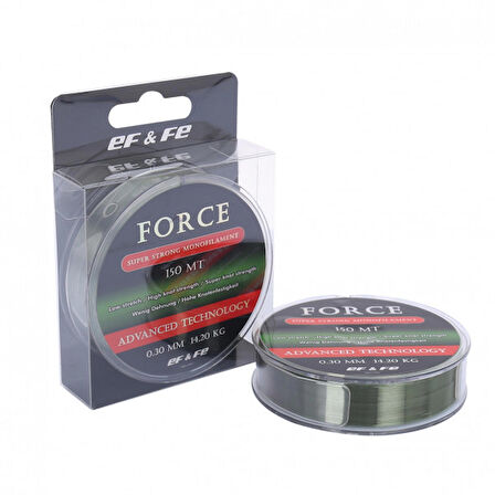 FORCE SUPER STRONG 150MT YEŞİL MONOFLAMENT MİSİNA 0,45MM