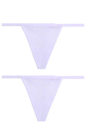 Süprem Penye Tanga Külot 2li Model Renklimodellerimiz 83014-2li