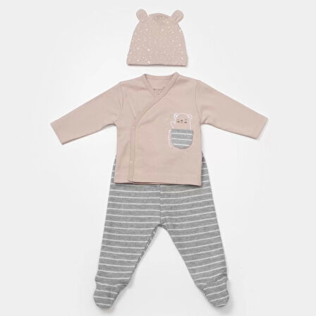 Adventure Bear 3'lü Set  Latte Grimelanj