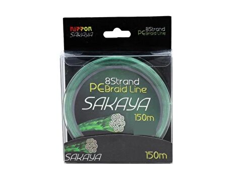 Nippon Sakaya 150 Mt İp Misina 8X D.Green Yeşil 0,12 mm