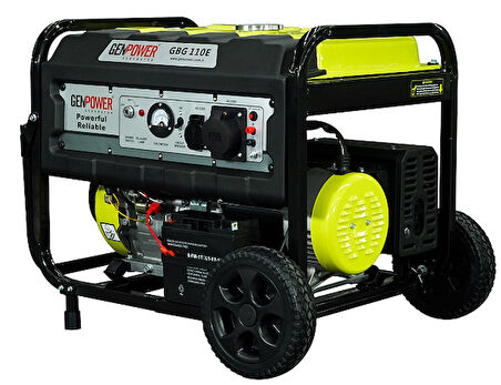 Genpower GBG 110 E OTO Model 10,5 kVA, Benzinli, Tekerlekli, Otomatik Transfer Panolu ( 220 Volt) Portatif Jeneratör