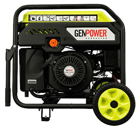 Genpower Marka GBG 110 IE OTO Model 11 Kva, Benzinli, Otomatik Transfer Panolu, Tekerlekli, MONOFAZE(220 Volt) İnverter Portatif Jeneratör