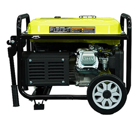 Genpower GBG 4000 E V3 Model 4 Kva Benzinli İpli / Marşlı, Tekerlekli, Monofaze (220 Volt) Portatif Jeneratör