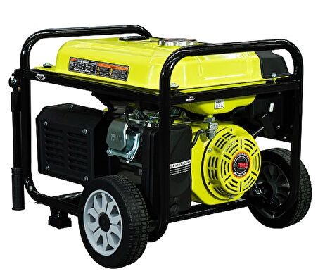 Genpower GBG 4000 E V3 Model 4 Kva Benzinli İpli / Marşlı, Tekerlekli, Monofaze (220 Volt) Portatif Jeneratör