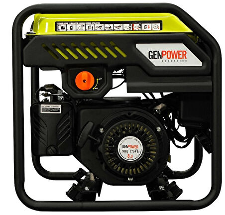 Genpower GBG 40I Model 4 kVA, Benzinli, İpli, Tekerleksiz, Monofaze ( 220 Volt) İnverter Portatif Jeneratör