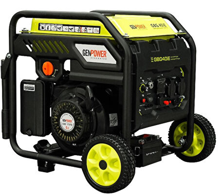 Genpower Marka GBG 40 İE Model 4 Kva, Benzinli, Marşlı Açık Tip, Dijital İnverter Monofaze ( 220 Volt) Portatif Jeneratör