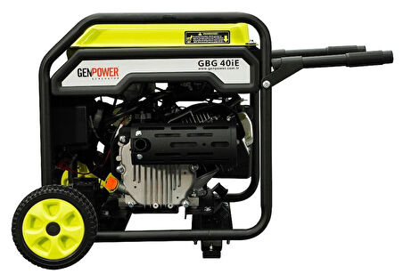 Genpower Marka GBG 40 İE Model 4 Kva, Benzinli, Marşlı Açık Tip, Dijital İnverter Monofaze ( 220 Volt) Portatif Jeneratör