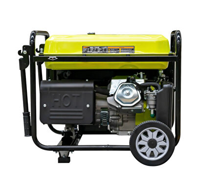 Genpower Marka GBG 7500 E Model 7,5 Kva, Benzinli, Marşlı, Tekerlekli, Monofaze( 220 Volt) Portatif Jeneratör