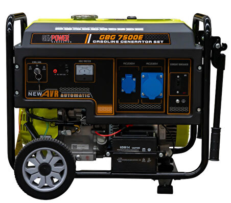 Genpower GBG 7500 E OTO Model 7,5 Kva Benzinli Transfer Panolu Otomatik Monofaze (220 Volt) Portatif Jeneratör