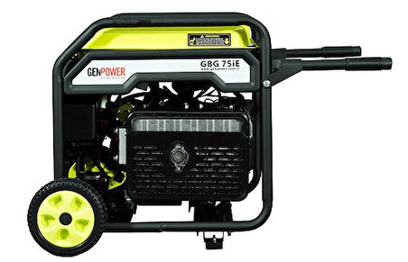 Genpower Marka GBG 75 IE Model 7,5 Kva,benzinli Marşlı, Tekerlekli, Açık Tip Dijital İnverterli Monofaze( 220 Volt) Portatif Jeneratör