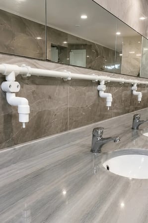 Depolu Sıvı Sabunluk Sistemi Yedek Musluk Başlıkları- Alttan Basmalı - Beyaz