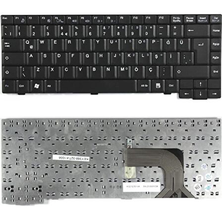 Fujitsu 71GUL3012-10, K021327D1, K021327E1, 71-UK6074-00 Uyumlu Klavye Tuş Takımı Tuş Seti Siyah Tr