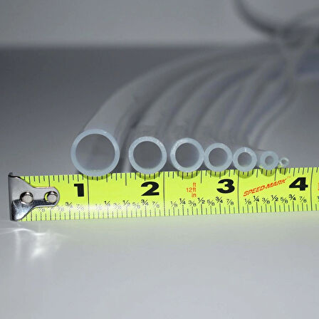 DYZER Alman Bayer Şeffaf Silikon Hortum 5x10 20 metre (İç Çap: 5 mm Dış Çap: 10 mm)