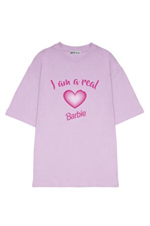 Unisex Oversize T-shirt Barbie Cartoon--