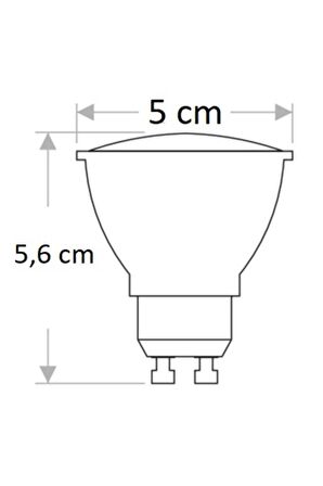 CT-4240 5W/3000K GU10 LED ÇANAK AMPUL (GÜNIŞIĞI-6ADET) CATA