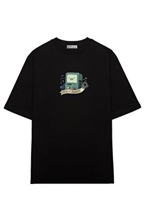 Unisex Oversize T-shirt Adventure Time Bmo Check Please