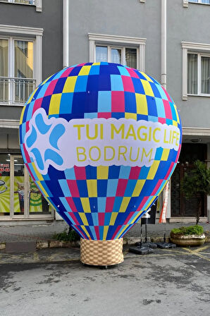 KİŞİYE ÖZEL TASARIM VE BASKILAR İLE 3 METRE BOYUNDA LED IŞIKLI YER BALONU