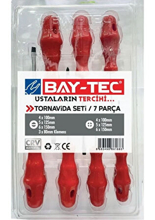 Bay-Tec MK4508-04 Tornavida Set 7 Parça