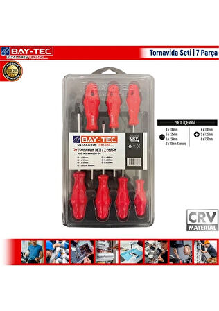Bay-Tec MK4508-04 Tornavida Set 7 Parça