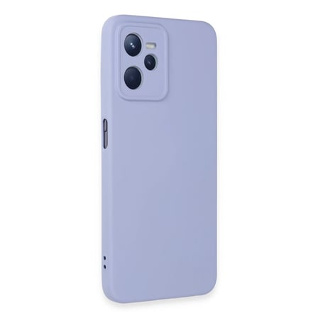 STR STORE Realme C35 Kılıf Nano içi Kadife Silikon - Lila GBZS