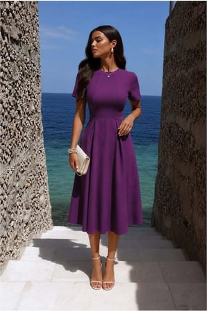 STR STORE Dik Elbise Kollu Kısa Abiye Yaka · Renk: Bordo · Beden: M GBZS