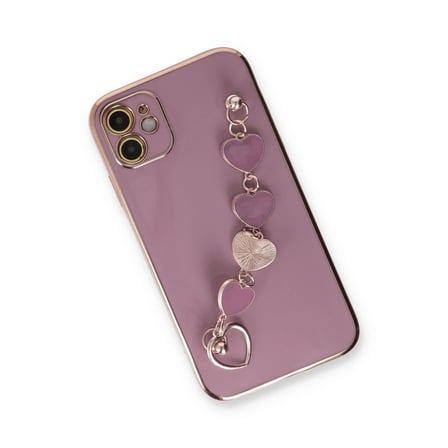 STR STORE iPhone 12 Kılıf Esila Silikon - Mor GBZS